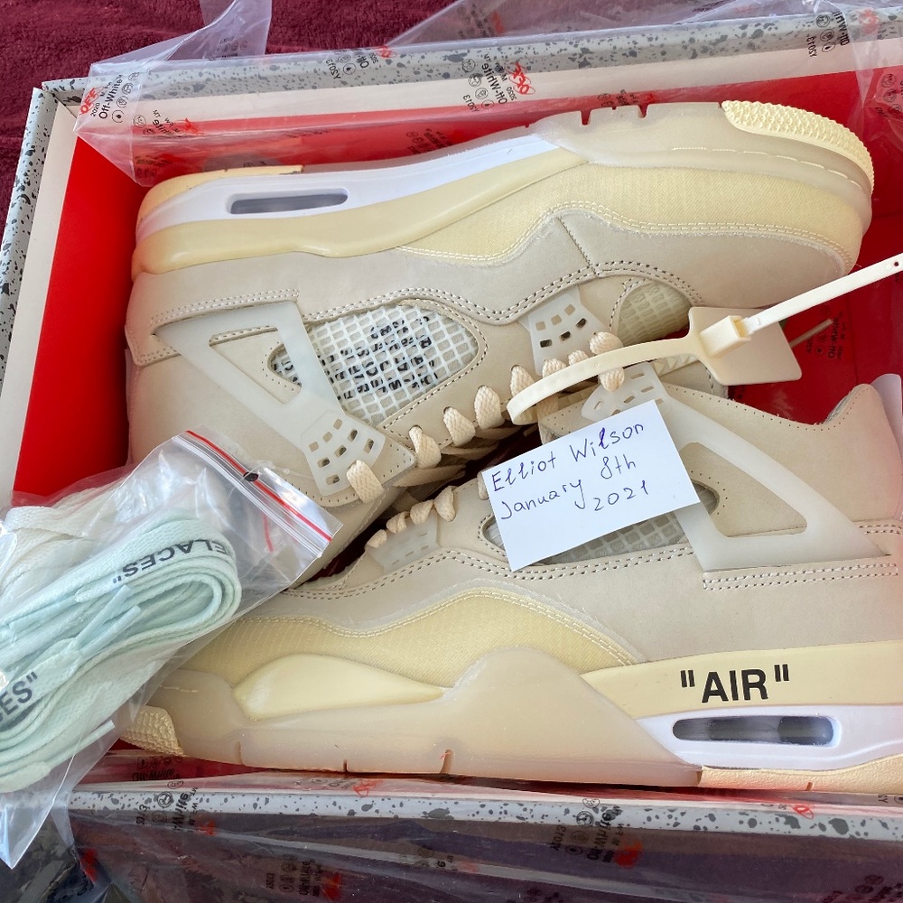 Jordan 4 Retro Off-White Sail